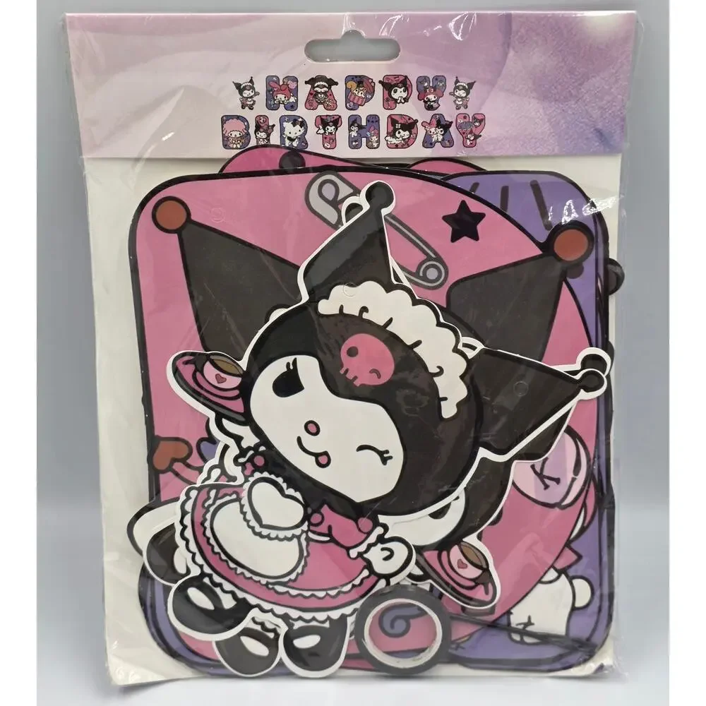Sanrio Kuromi Birthday Party Decorations Happy Birthday Letter Hanging